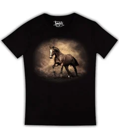 Прикольные футболки: Конь скачет